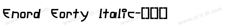 Fnord Forty ltalic字体转换